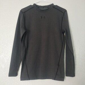 Under Armour boy's size L gray compression cold gear long sleeve shirt